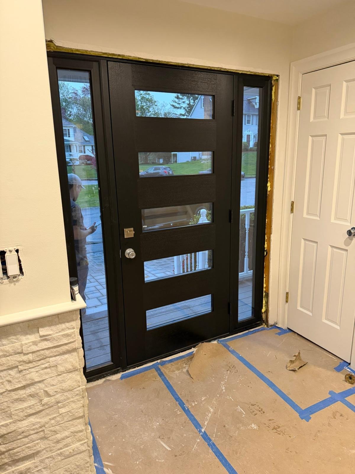Window door and exterior trim